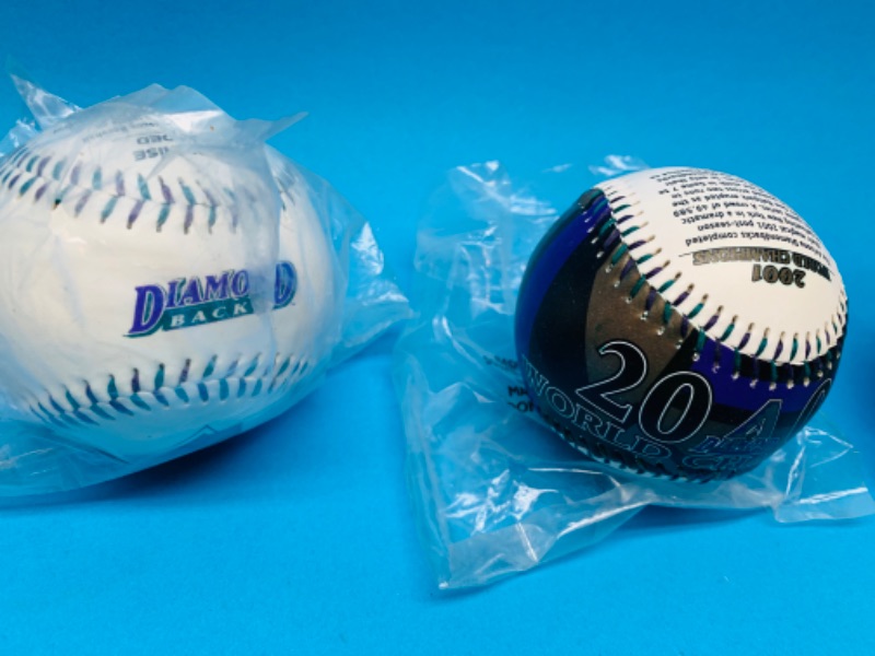 Photo 4 of 777241…3 sealed vintage diamondbacks McDonald’s baseball championship balls 