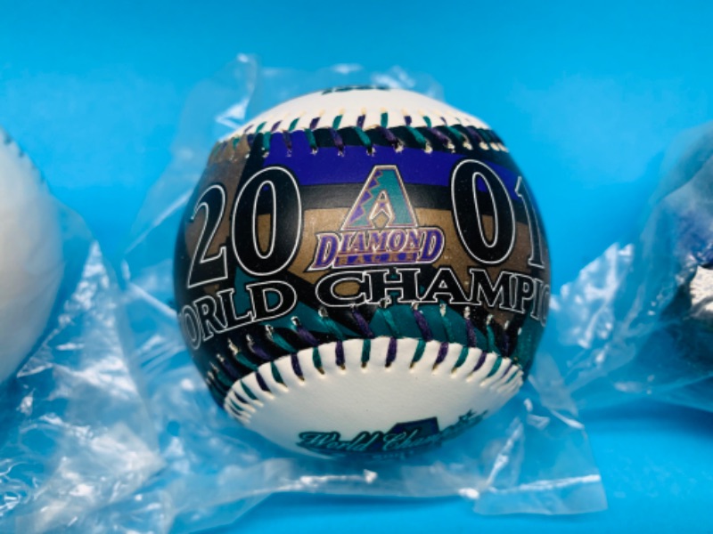 Photo 2 of 777241…3 sealed vintage diamondbacks McDonald’s baseball championship balls 