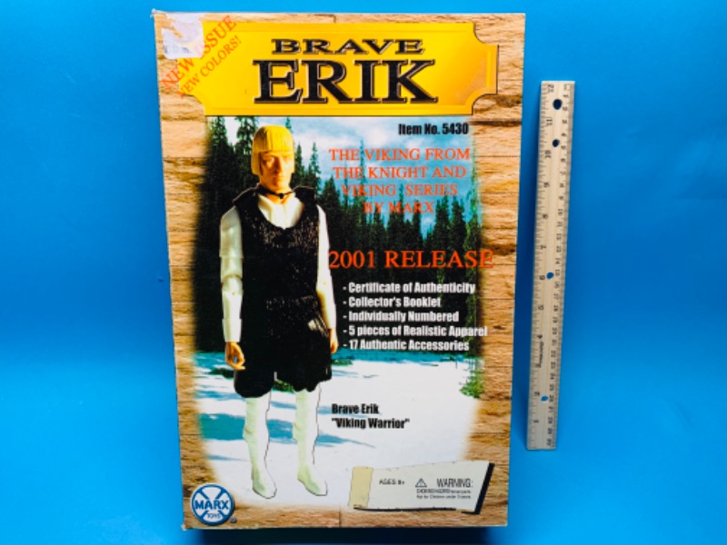 Photo 1 of 777249…vintage Brave Erik Viking figure with coa Marx Mint collectible toy