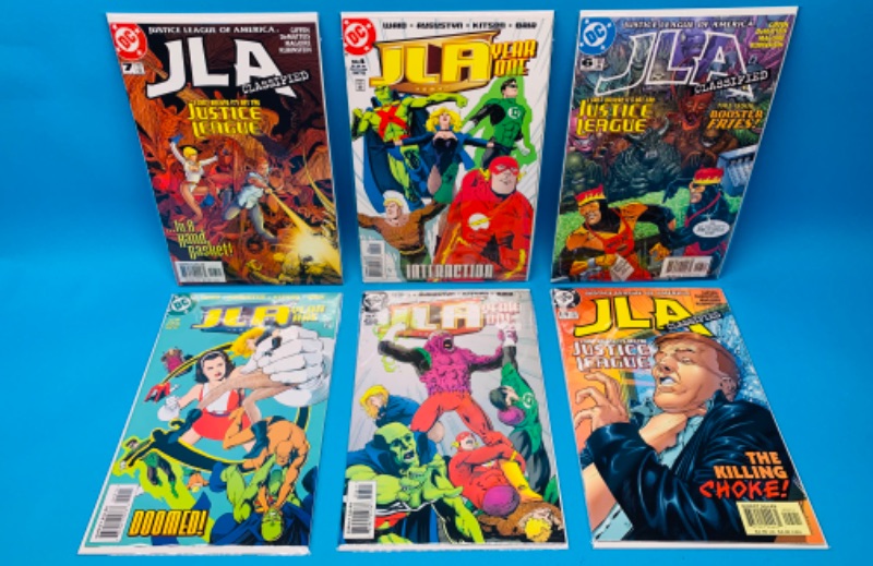 Photo 1 of 777400…6 JLA  comics in plastic sleeves 