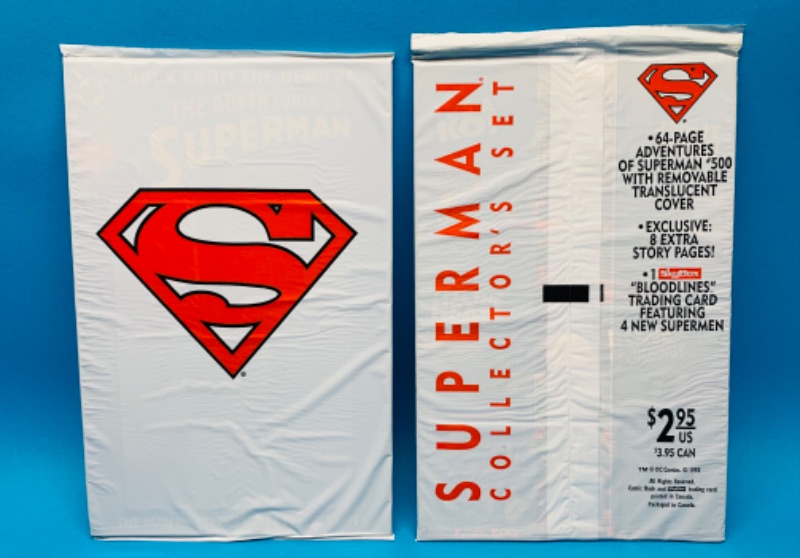 Photo 1 of 777403…2 sealed Superman collectors sets- comics, trading card, and extra pages 