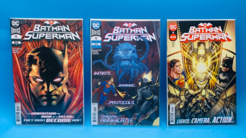 Photo 1 of 777424…3 Batman Superman comics in plastic sleeves 