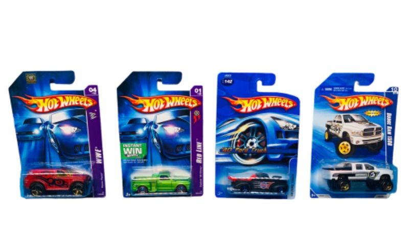 Photo 1 of 777428…4  hot wheels die cast trucks 