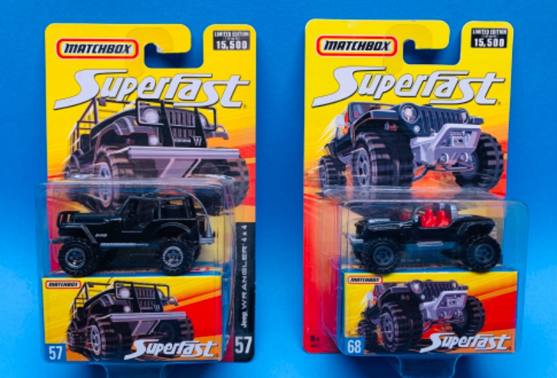 Photo 1 of 777446…2  matchbox superfast die cast Jeeps 