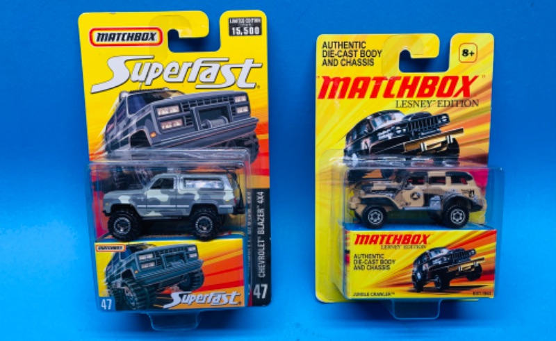 Photo 1 of 777449…2 matchbox die cast off-road SUV cars