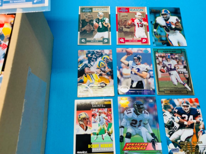 Photo 2 of 777455…700+ misc football trading cards in box