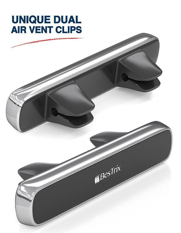 Photo 1 of BESTRIX MAGNETIC PHONE HOLDER CAR AIR VENT COMPATIBLE WITH HORIZONTAL AND VERTICAL AIR VENTS OVER 2.5IN WIDE DOES NOT SUPPORT OTTERBOX CAN SUPPORT UP TO 7IN TABLETS NEW  $21.95