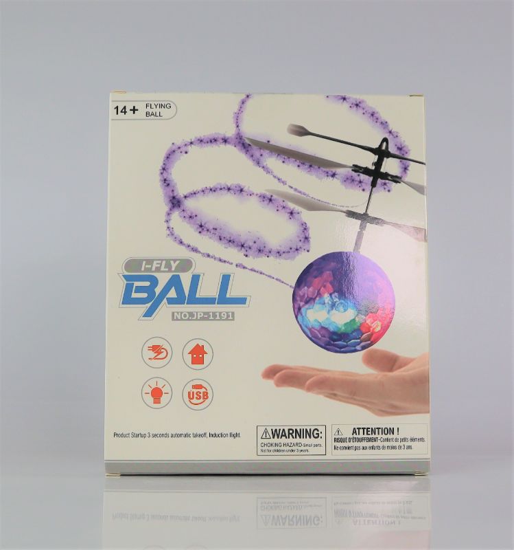 Photo 5 of IFLY BALL DRONE EQUIPPED WITH BRIGHT AND COLORFUL DISCO LIGHTS BALL SENSE WHEN AN OBJECT I UNDERNEATH IT AND WILL FLY AWAY WILL STOP ONCE IT HITS ANOTHER OBJECT WINGS ARE NON TOXIC ABS MATERIAL NEW $10.99