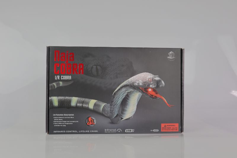 Photo 3 of NAJA COBRA SNAKE REALISTIC WITH SWINGING TAIL AND SYTHERING TONGUE USB CHARGEABLE CONTROLLER USES 3 LR44 BATTERIES NOT INCLUDED NEW IN BOX $20.99