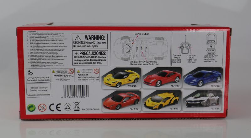 Photo 3 of TOP SPEED RC TOY CAR FAUXE FERRARI VEHICLE BUTTERFLY DOORS OPEN REMOTE OPERATED SPEED 10KM//H COLOR YELLOW 5 AA BATTERIES NOT INCLUDED NEW $39.99