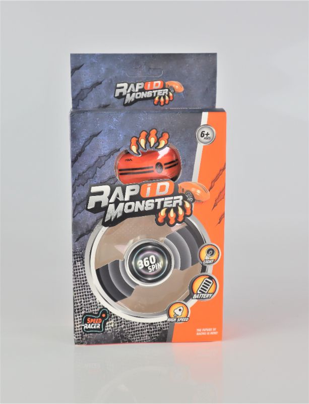 Photo 2 of ORANGE RAPID MONSTER 2 GEAR CHANGE 360 ROTATION 1 TRANSPARENT BALL 1 KEY LANYARD CHARGE TIME 15 MINUTES USB CHARGING SIZE 4.6CM NEW $6.99