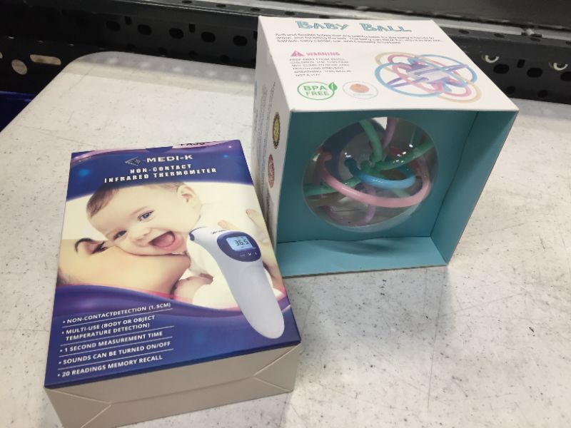 Photo 1 of non-contact thermometer and baby ball toy 2item pack 