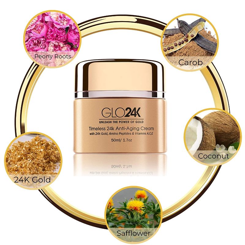 Photo 2 of TIMELESS 24K ANTI AGING CREAM ENRICHED WITH 24K GOLD AMINO PEPTIDES AND SUPER ANTIOXIDANTS AND VITAMIN A C AND E CREAM WILL BOOST NOURISH AND RECHARGE YOUR SKIN SEALED IN BOX $99.99
