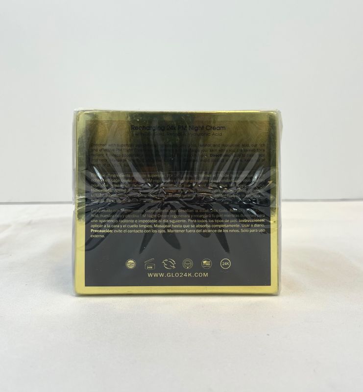 Photo 1 of RECHARGING 24K PM NIGHT CREAM WITH 24K GOLD RETINOL HYALURONIC ACID LEAVES SKIN RADIANT FOR ALL SKIN TYPES NEW SEALED
$99.99
