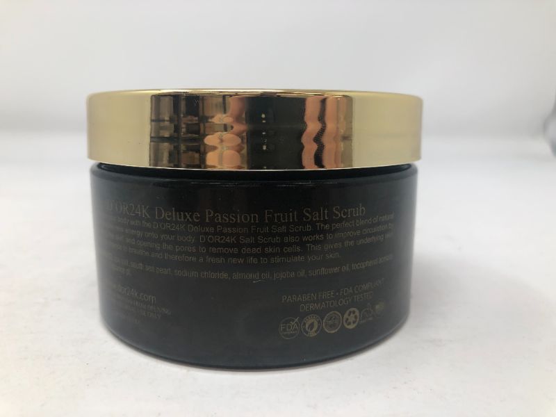Photo 3 of 24K PASSION FRUIT BODY SCRUB IMPROVE CIRCULATION BY INVIGORATING THE SKIN AND OPENING THE PORES TO REMOVE DEAD SKIN CELLS THIS GIVES THE UNDERLYING SKIN CELLS A NEW CHANCE TO BREATHE NEW 
$99.99
