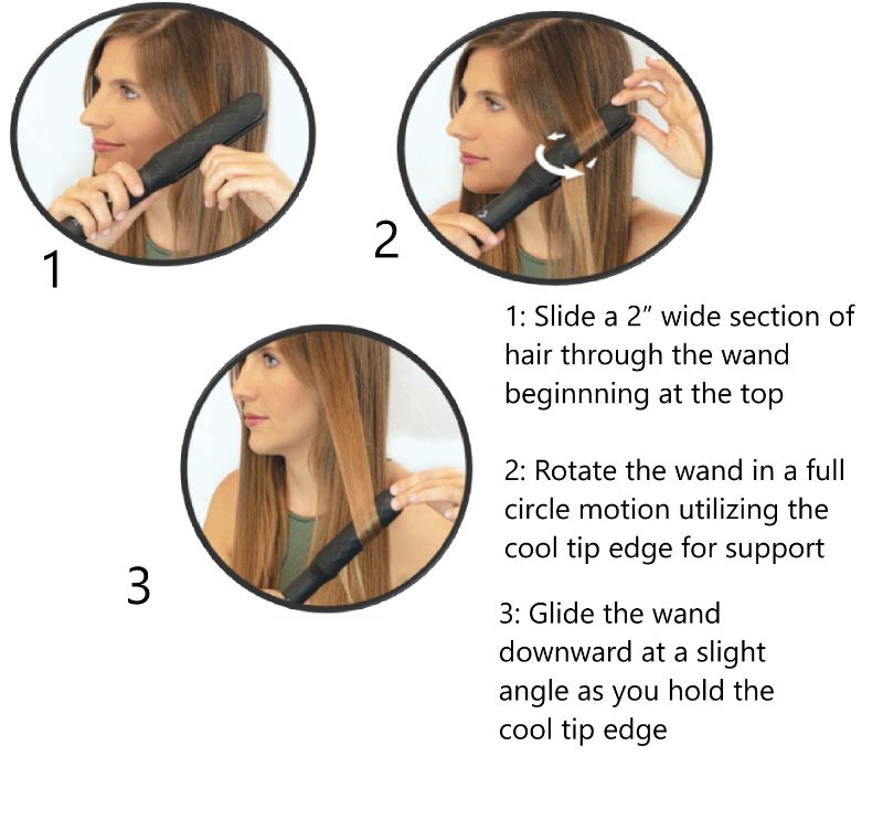 Photo 5 of STYLING WAND TOURMALINE PLATES IONIC INFRARED TECHNOLOGY FOR SHINY LOOK WITH NO DAMAGE CURVED TIPS FOR NO BURNING FINGERS 4 HEAT SETTINGS NEW IN BOX  
$117
