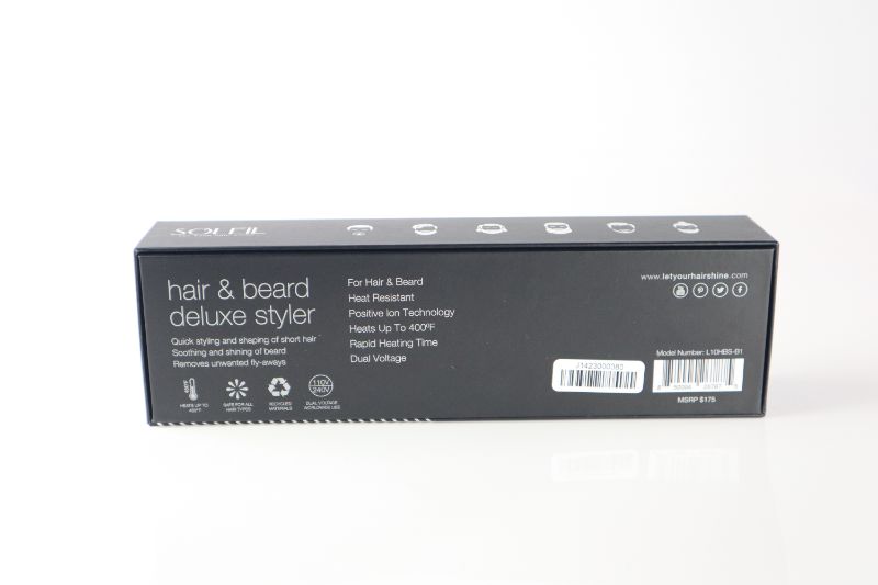 Photo 1 of BEARD AND HAIR STYLER RAPID HEAT TIME DUAL VOLTAGE IONIC TECHNOLOGY QUICKLY STYLES AND SHAPES HAIR NEW IN BOX  $175
