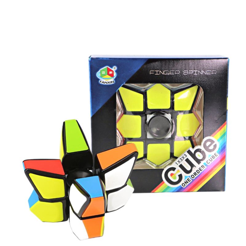 Photo 1 of MAGIC CUBE DECOMPRESSION SPINNER FIDGET TOY 6 COLORS SMOOTH EASY TO USE ON TABLE STRESS RELIEF OR RELAXING DIMENSIONS 5.6CM X 1.7CM X 5.6CM NEW $8.98