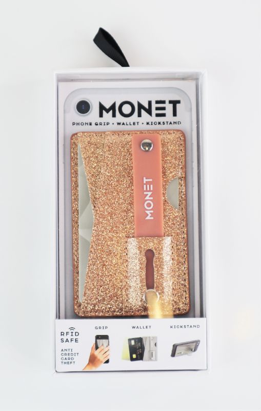 Photo 1 of SPARKLY  MONET 3 IN 1 ADHESIVE PHONE WALLET AND KICKSTAND 3.75IN X 2.25IN X 0.1INCH DOES NOT ADHERE TO GLASS NEW $9.99
