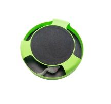 Photo 1 of INTERACTIVE CAT TOY CATCH A MOUSE SCRATCHPAD AND SPINNING MOUSE ENVIRONMENTAL PP MATERIAL DESIGNED FOR HOURS OF FUN COLOR GREEN NEW $18.99