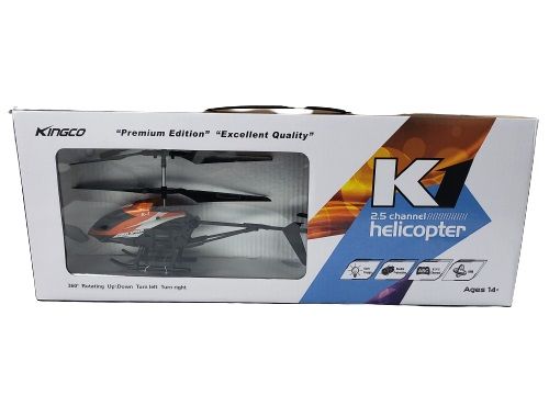 Photo 2 of  K1 2.5 CHANNEL HELICOPTER RC RECHARGEABLE COLOR RED ORANGE NEW $35.99 