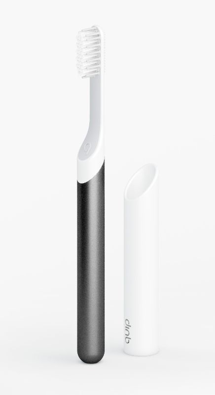 Photo 1 of QUIP TOOTHBRUSH SOFT BRISTLED HEAD SLIM HANDLE 2 MINUTE TIMER 3 MONTH CHARGE COLOR SLATE NEW INBOX $45.99
