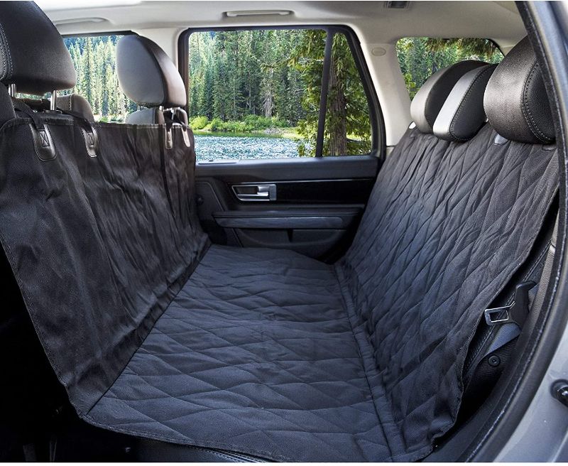 Photo 1 of LARGE DONIDIN NON SLIP PET SEAT COVER HEAVY DUTY WATERPROOF ADJUSTABLE STRAPS ALSO INCLUDES 2 TRAVEL COLLAPSIBLE BOWLS $36.99