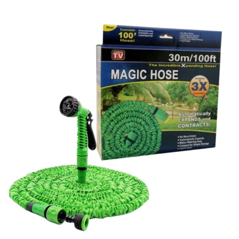 Photo 1 of 100FT MAGIC EXPANDING HOSE KINK AND TANGLE FREE LIGHTWEIGHT EASY RELEASE CONNECTORS NEW IN BOX $39.99