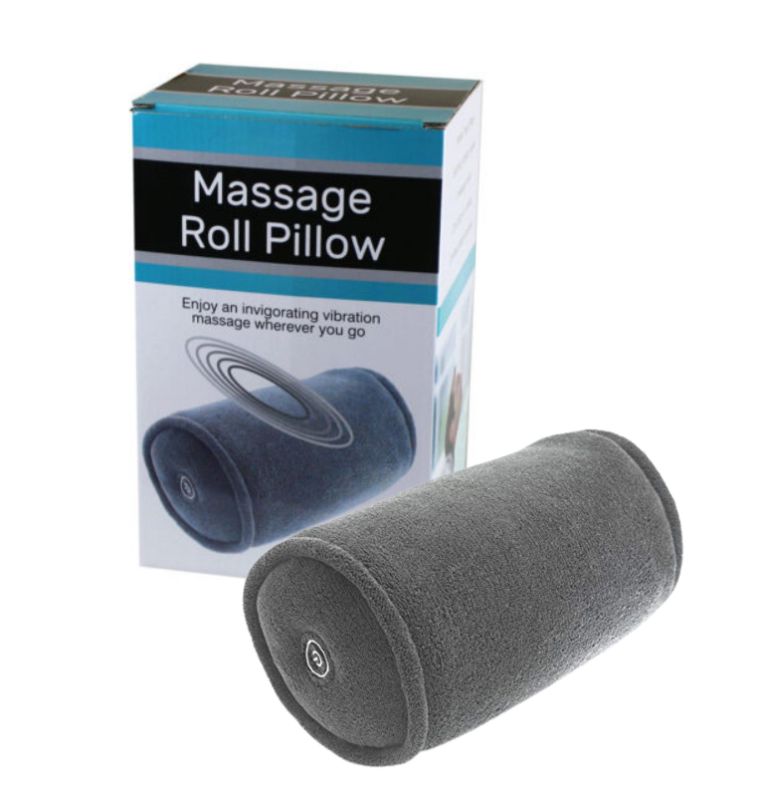 Photo 1 of MASSAGE ROLL TRAVEL PILLOW CORDLESS BATTERY OPERATED COLORS WILL VARY REQUIRES 2AA BATTERIES NEW $19.88 