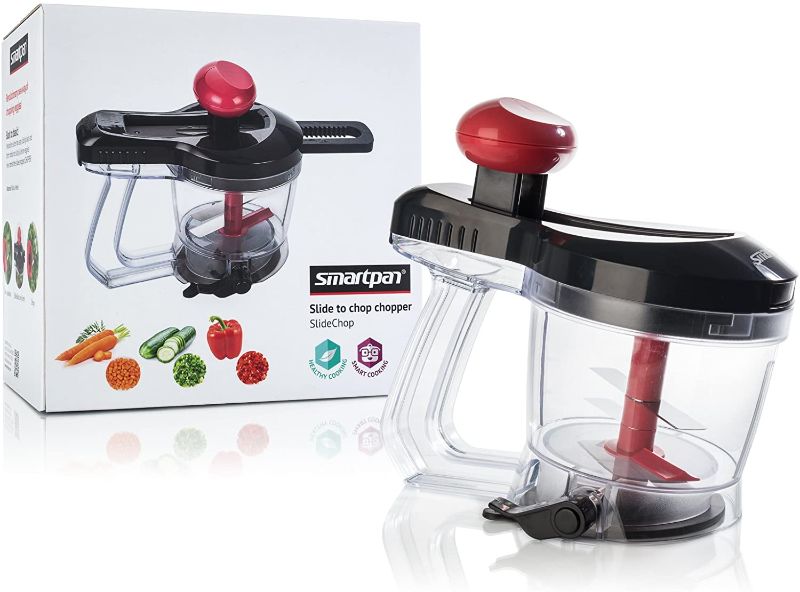 Photo 1 of SMARTPAN VEGETABLE CHOPPER MANUAL AND HANDHELD SLIDE CHOP SINGLE HAND SAFE TO USE EASY CLEANUP DISHWASHER SAFE NEW IN BOX
$49.99
