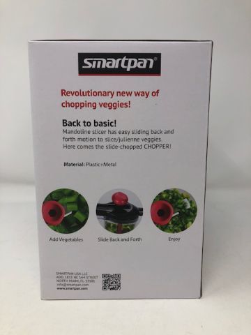 Photo 3 of SMARTPAN VEGETABLE CHOPPER MANUAL AND HANDHELD SLIDE CHOP SINGLE HAND SAFE TO USE EASY CLEANUP DISHWASHER SAFE NEW IN BOX
$49.99
