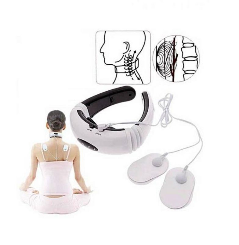 Photo 1 of NECK ELECTRIC PULSE MASSAGER MODEL HX 5880 REDUCES CHRONIC PAIN INCREASES MUSCLE STRENGTH TO IMPROVE THE CIRCULATION SYSTEM INCLUDES 1 NECK MASSAGER 2 ELECTRODE STRIPS 1 HEADPHONE 2 AAA BATTERIES NEW IN BOX $19.99

