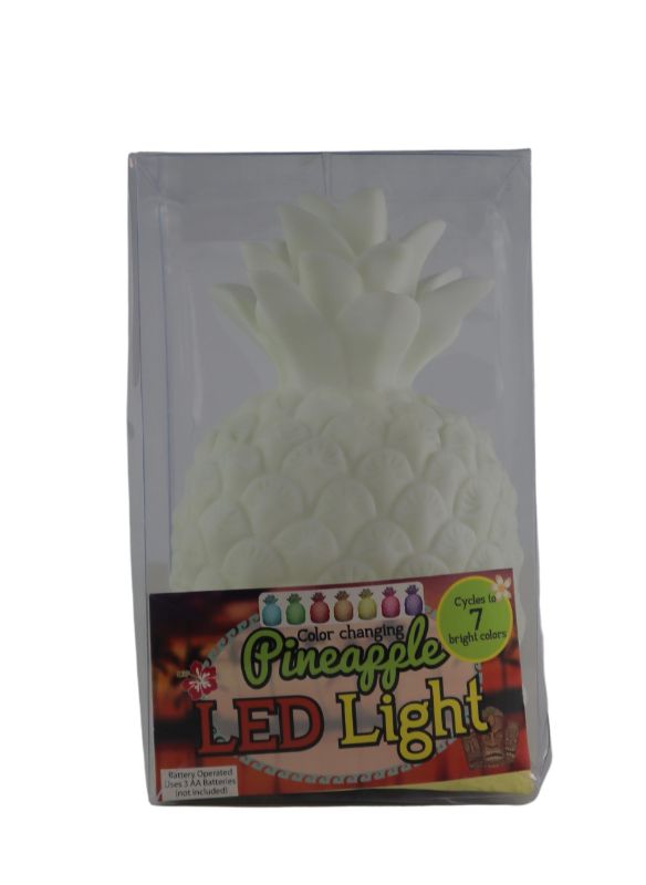 Photo 2 of LED COLOR CHANGING PINEAPPLE LIGHT NEW $18.99