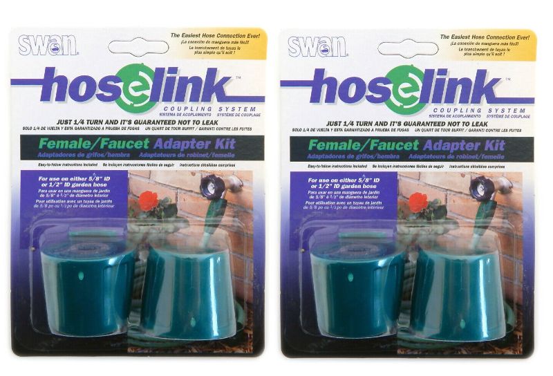 Photo 1 of 2 PACK FEMALE HOSE LINKS GUARANTEED NOT TO LEAK NEW $14.99
