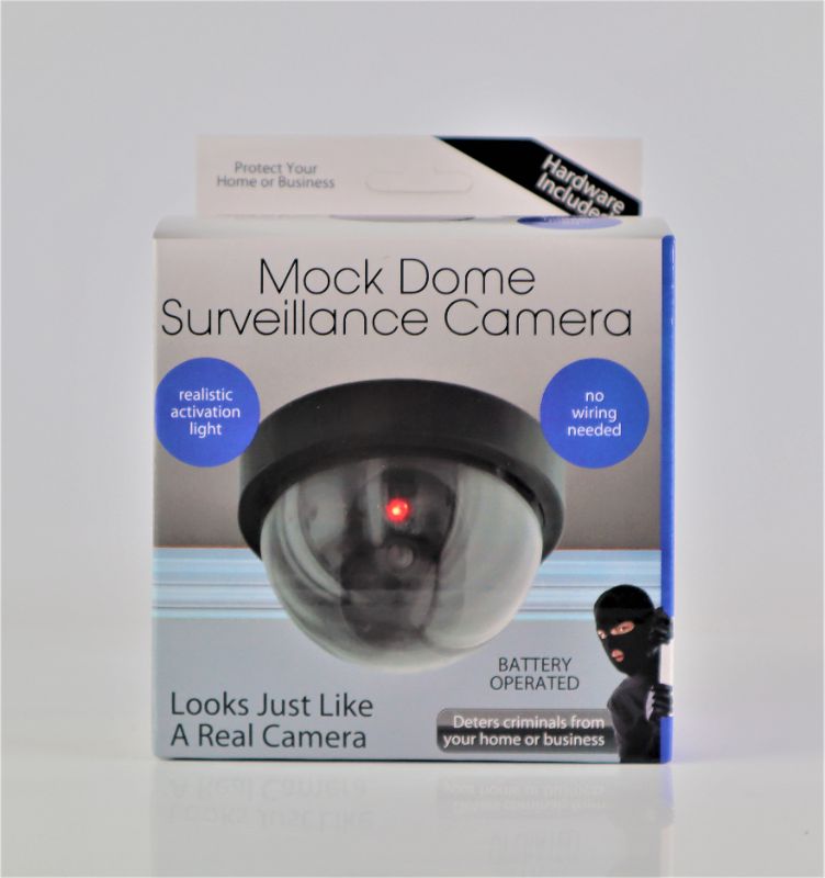 Photo 1 of DOME MOCK SURVEILLANCE CAMERA HAS RED LIGHT TO LOOK REAL NEW $29.99