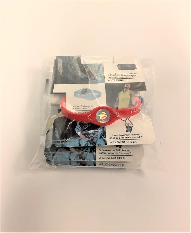 Photo 1 of 5 PACK POWER BALANCE BRACELET BALANCE STRENGTH FLEXIBILITY EMBEDDED WITH FREQUENCIES TO IMPROVE BODY FUNCTION COLOR RED NEW IN BOX $39.99
