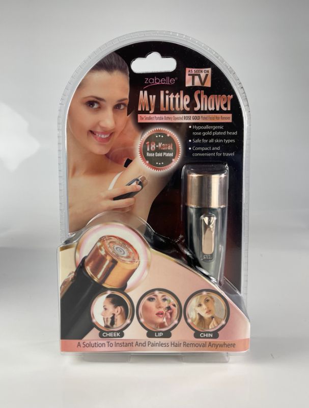 Photo 1 of  LITTE SHAVER HYPOALLERGENIC ROSE GOLD PLATE 18 KARAT GOLD SPINS AT 18000 RPM MOTOR COMPACT PAINLESS CORDLESS WET OR DRY SHAVE NEEDS 1 AA BATTERY NEW $29.99