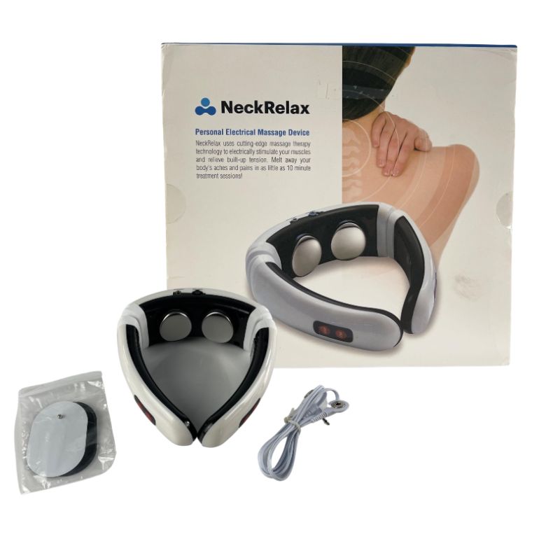 Photo 1 of NECK RELAX RELEASEES TENSION THROUGH NECK BACK AND SHOULDERS 2 ELECTRO PADS 1 ELECTRO CORD 1 NECK RELAX NEW $59.99