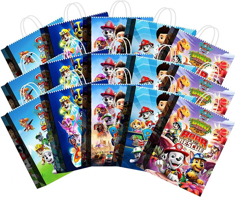 Photo 1 of 16 piece Paw Dog Patrol Party Bags- Birthday Supplies Decorations - Party Favors Theme Goodie Bags