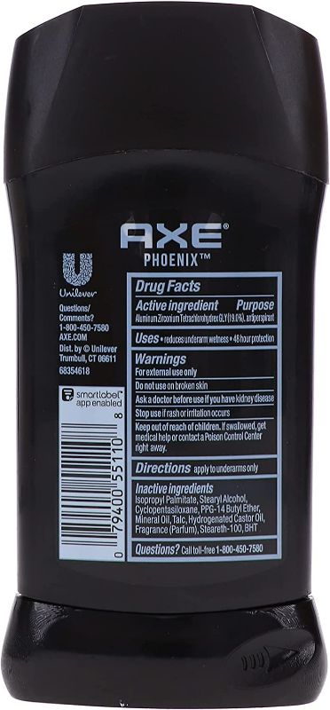 Photo 2 of Axe Dry Anti-Perspirant Deodorant Phoenix 2.70 oz (Pack of 6)