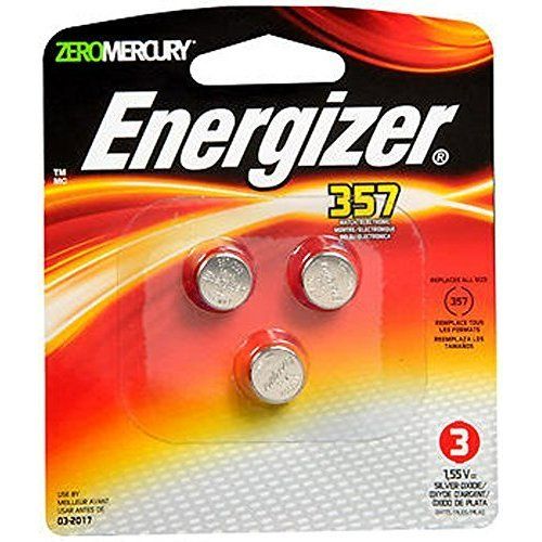 Photo 1 of Energizer 357/303 Batteries (3 Pack) Button Cell Batteries New