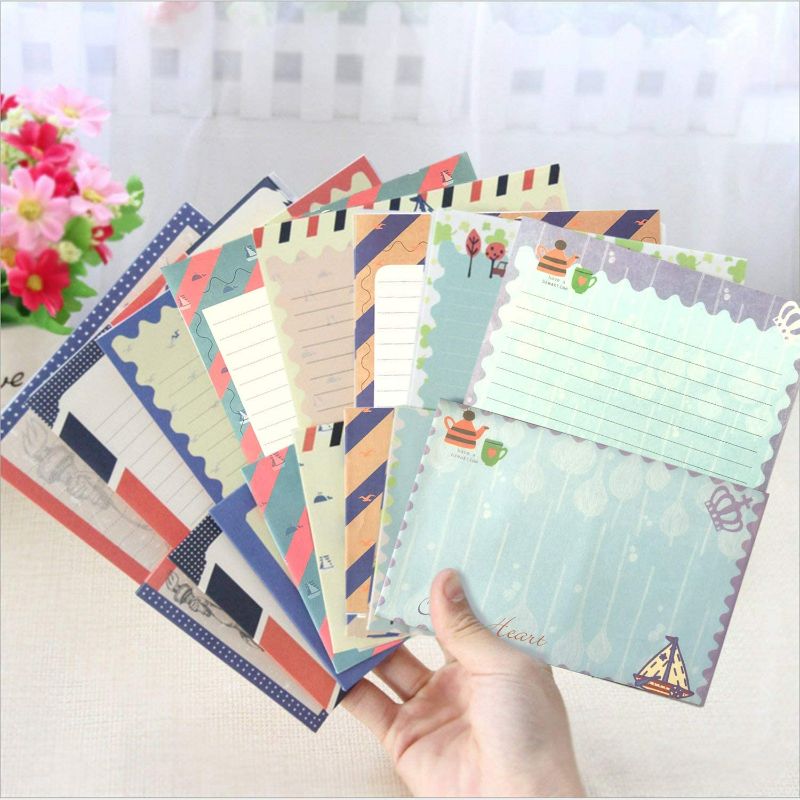 Photo 1 of SCStyle 48Pcs Stationery set-32 Cute Lovely Kawaii Special Design Writing Stationery Paper with 16 pcs Envelopes