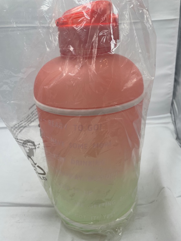 Photo 2 of KEEPTO 1 Gallon Water Bottle with Straw-Motivational Water Jug with Time Marker