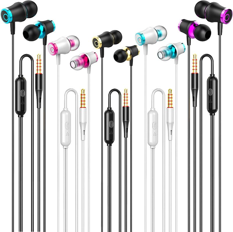 Photo 1 of Poor Quality-Wired Earbuds Headphones witone 1 Pack, Poor Quality- in-Ear Bass Earbuds Wired, 0000mm Stereo Earphones Interface Compatible with iPhone and Android Phones-