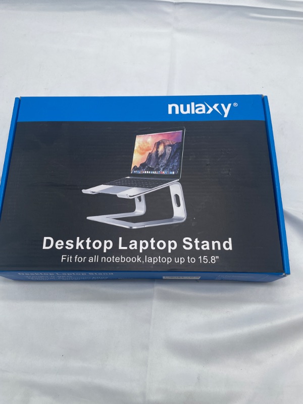 Photo 3 of Nulaxy Laptop Stand, Ergonomic Aluminum Laptop Computer Stand, Detachable Laptop Riser Notebook Holder Stand Compatible with MacBook Air Pro, Dell XPS, HP, Lenovo More 10-15.6” Laptops
