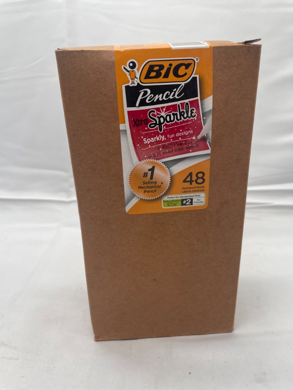Photo 1 of BIC Xtra-Sparkle Mechanical Pencil, Medium Point (0.7mm), Fun Design With Colorful Barrel, 48-Count