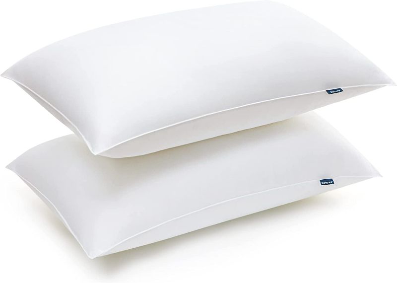 Photo 1 of Bedsure Firm King Size Pillows, Bed Pillows Hotel Quality, Firm Pillows King Size Set of 2 Supportive, Down Alternative Pillow for Side and Back Sleeper (King, 20x36 inches, 2 Pack)