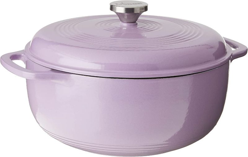 Photo 1 of Lodge Enameled Dutch Oven, 6 Qt, Lilac