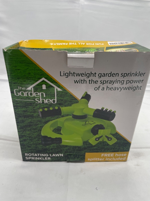 Photo 2 of Signature Garden Water Sprinklers for Yard, Three Arm Sprinkler, 12 Built-in Spray Nozzles, 360 Degree Rotation, Connect Multiple Large for Large Or Small Grass Lawn Area