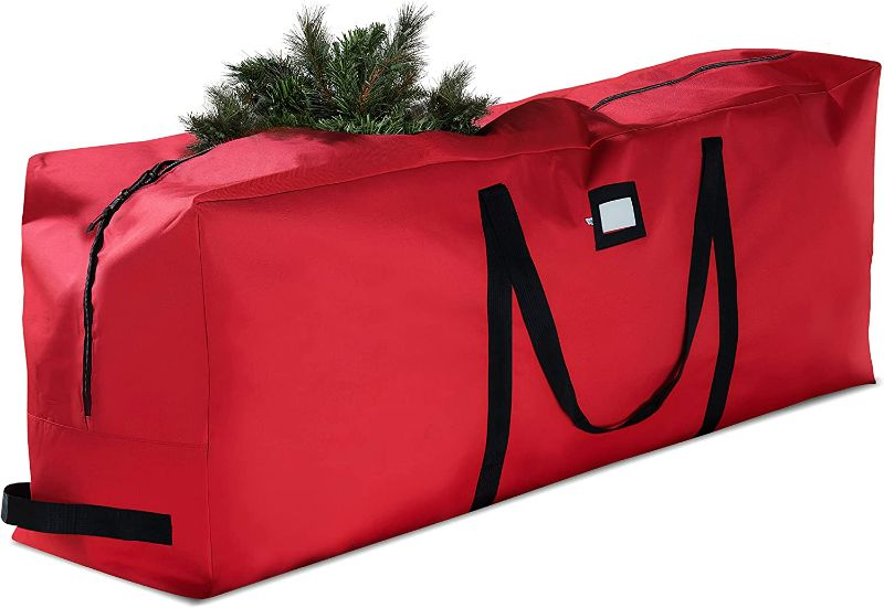 Photo 1 of Zober Premium Christmas Tree Storage Bag - Fits Up to 9 ft Tall Artificial Disassembled Trees, Durable Handles & Sleek Dual Zipper - Holiday Xmas Bag Made of Tear Proof 600D Oxford - 5-Year Warranty